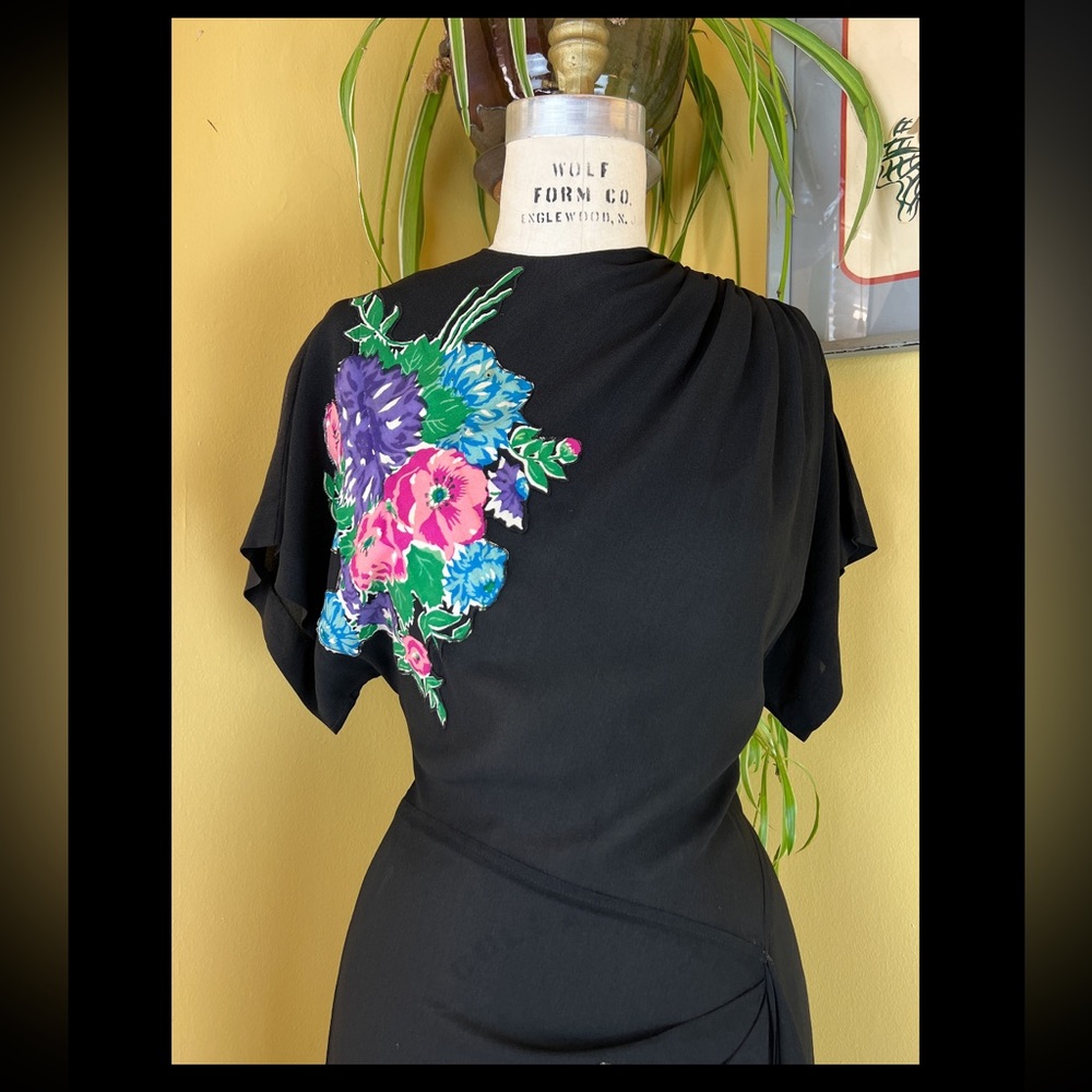 SOLD1940s vintage drape dressSOLD